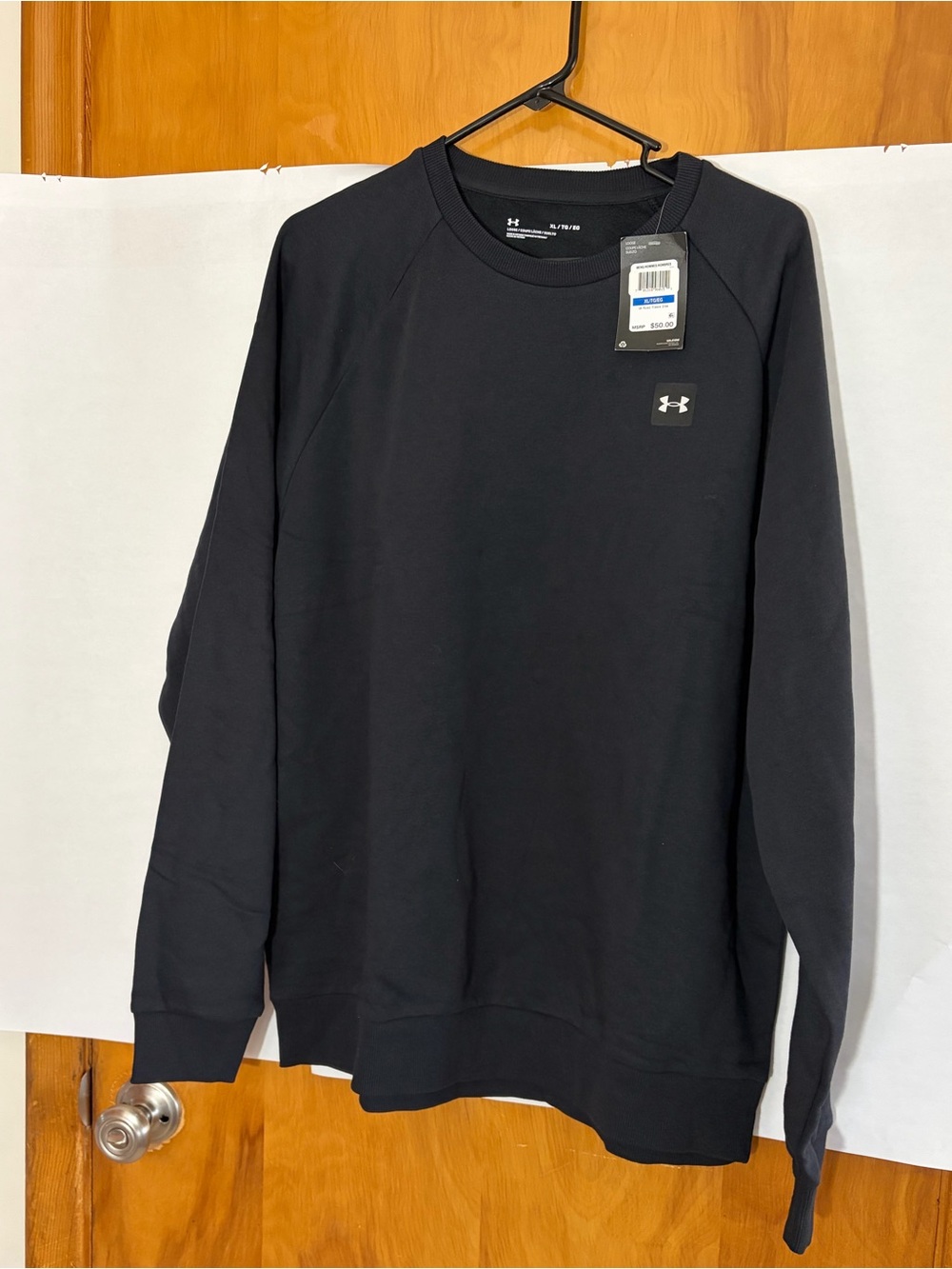 Under Armour Black Pullover Crew Sweatshirt